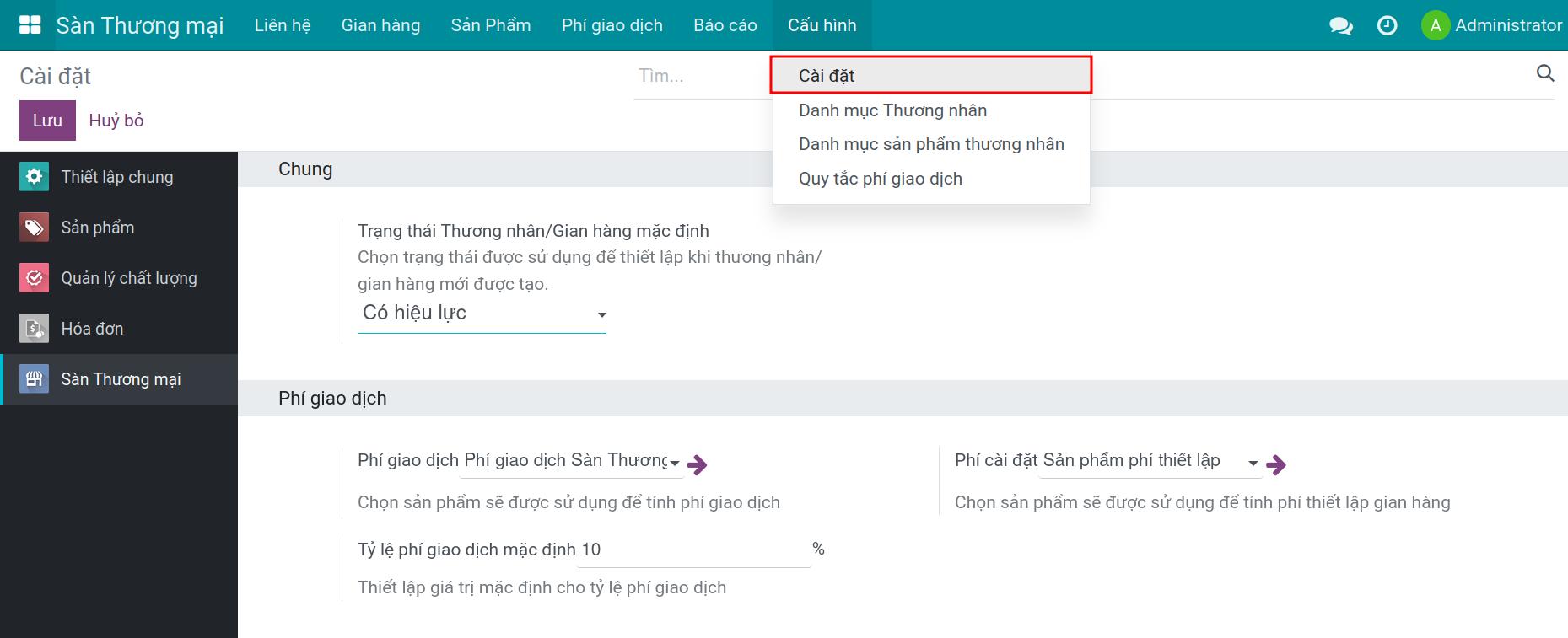 Tổng quan về ứng dụng Sàn thương mại điện tử trên Viindoo
