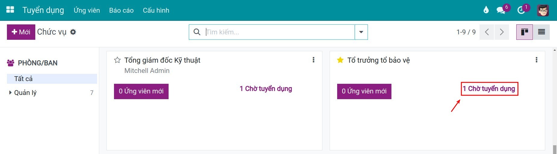Tạo Chức vụ Viindoo