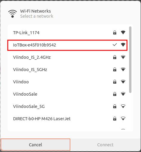 Tìm kiếm các mạng Wi-Fi khả dụng.
