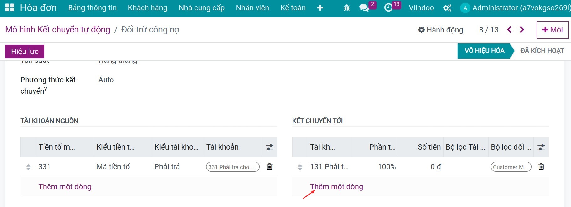 Tài khoản kết chuyển