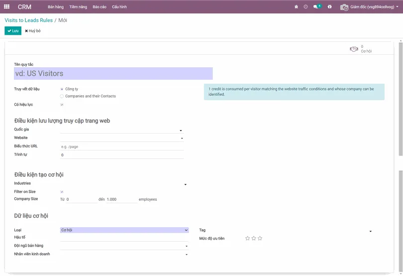 Tạo tiềm năng & cơ hội kinh doanh dễ dàng CRM - Quản lý Quan hệ khách hàng