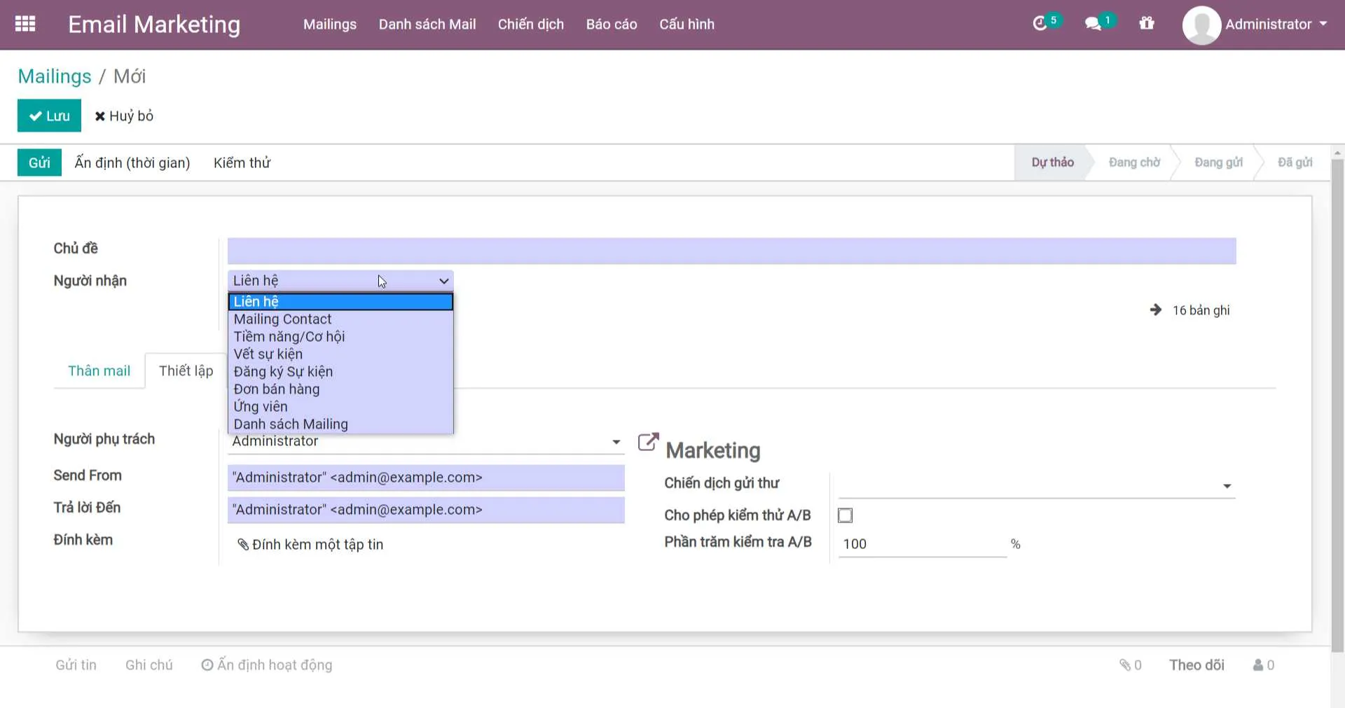Odoo • Hình ảnh và Văn bản