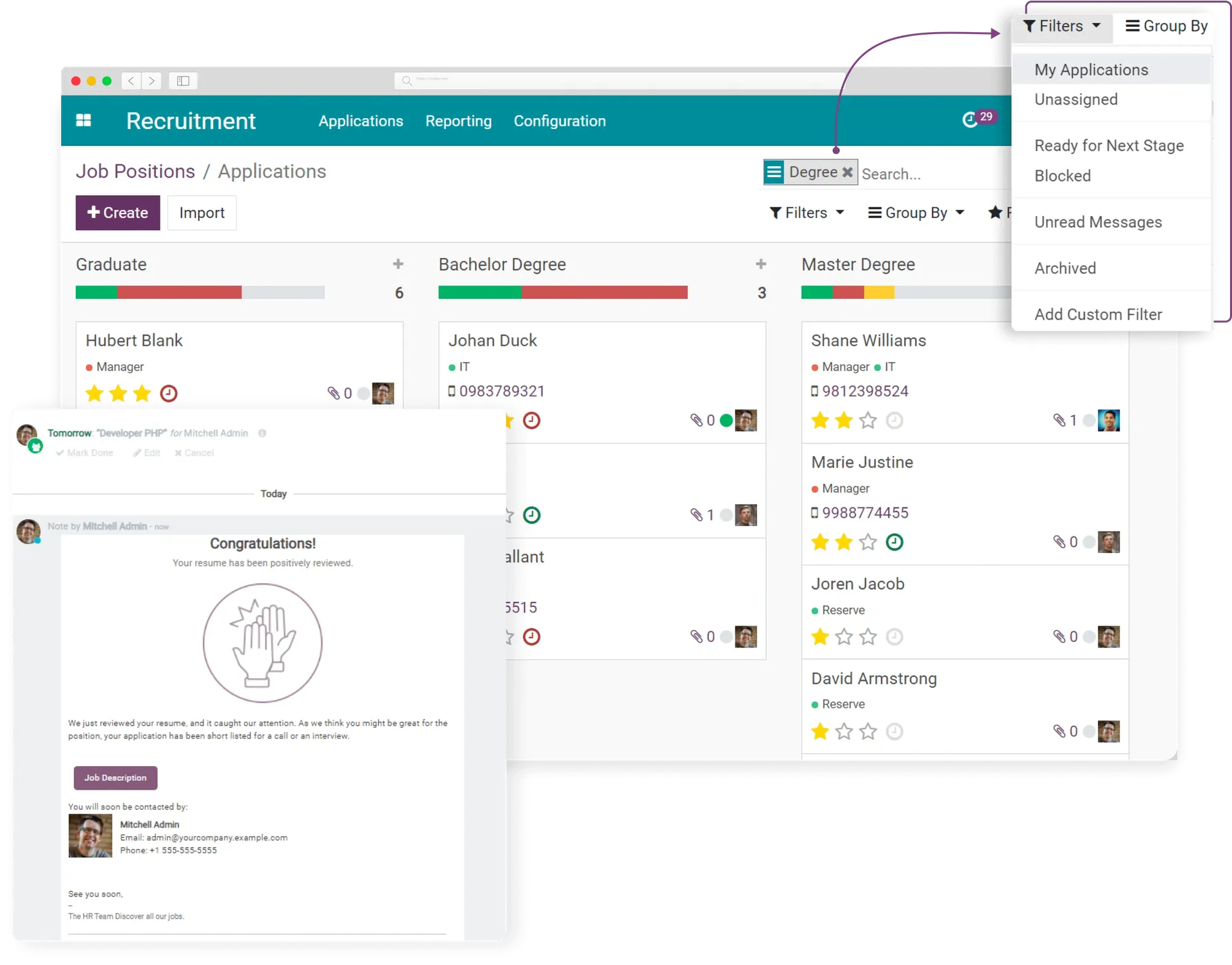 Odoo • Văn bản và hình ảnh